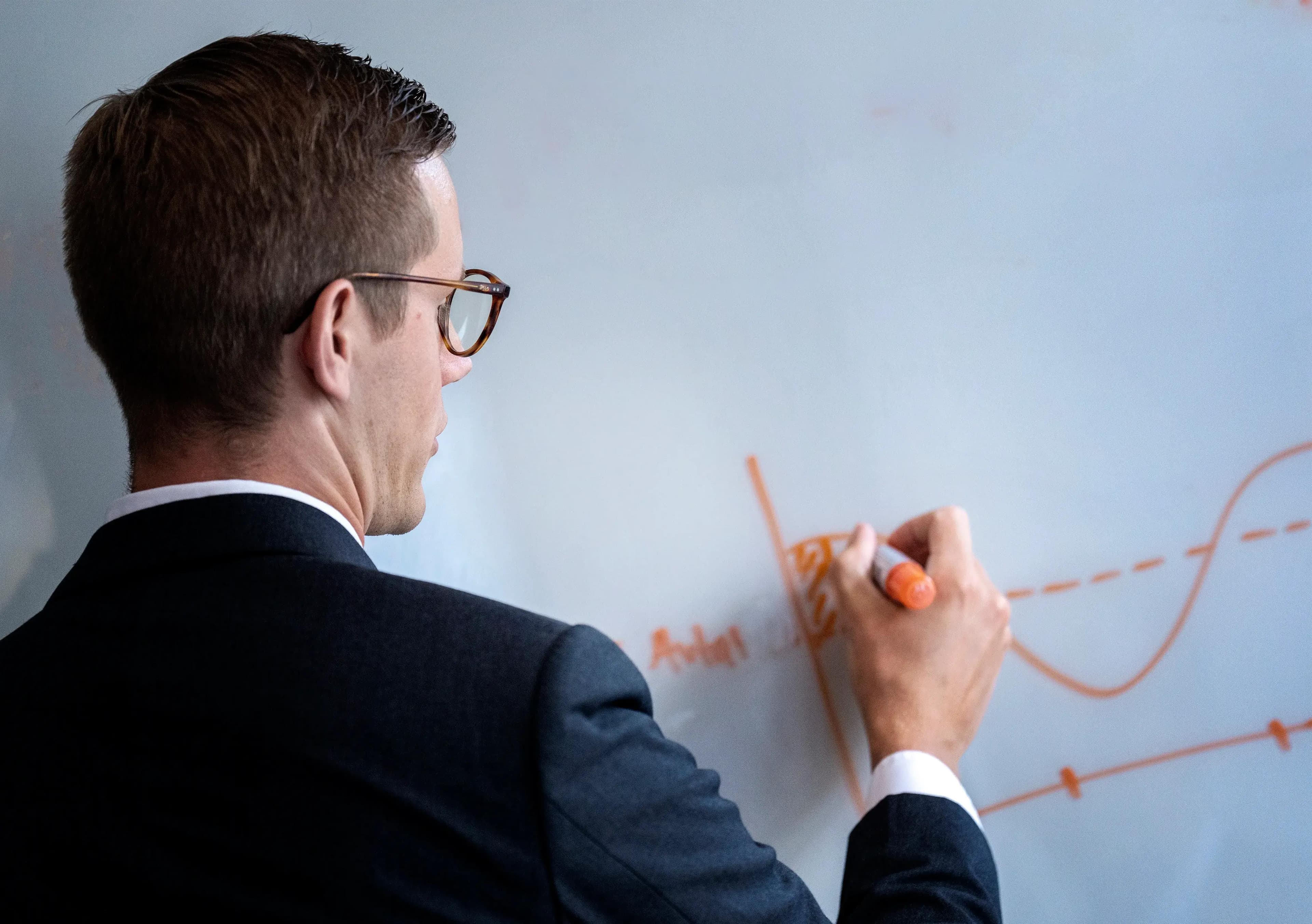 Writing on whiteboard